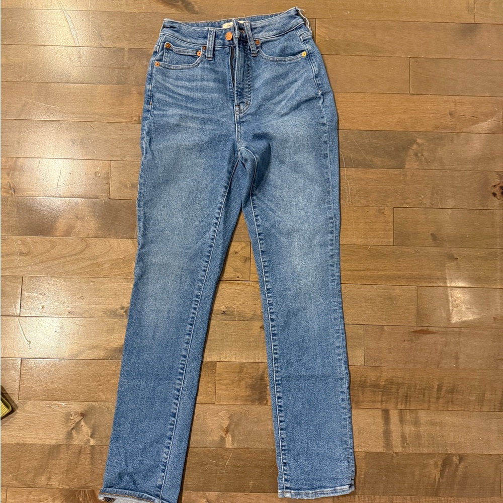 Madewell High Rise Blue Jeans - Picture 2 of 4